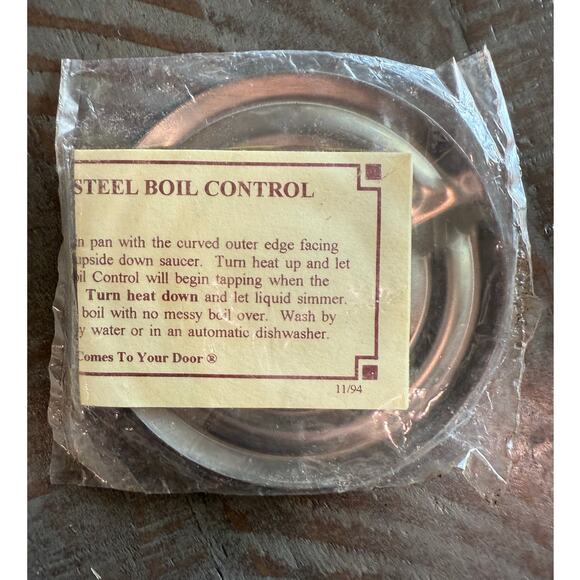 Vintage 1994 New Pampered Chef Stainless Steel Control #2520 Sealed Unused - Picture 2 of 3